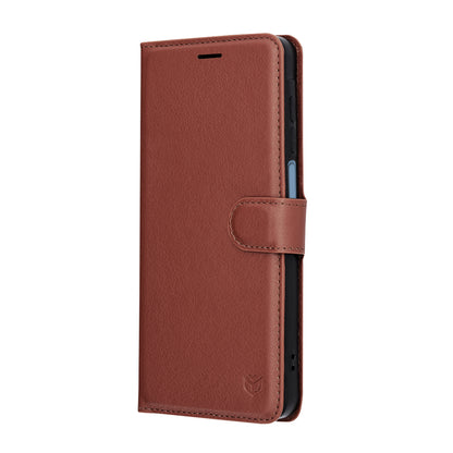 Coque pour Samsung Galaxy A07 4G A075, Techsuit, Leather Folio, Marron