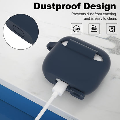 Coque Techsuit Silicone pour Apple AirPods 3, Bleu marine