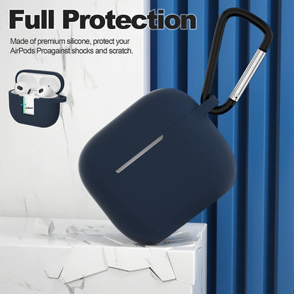 Coque Techsuit Silicone pour Apple AirPods 3, Bleu marine