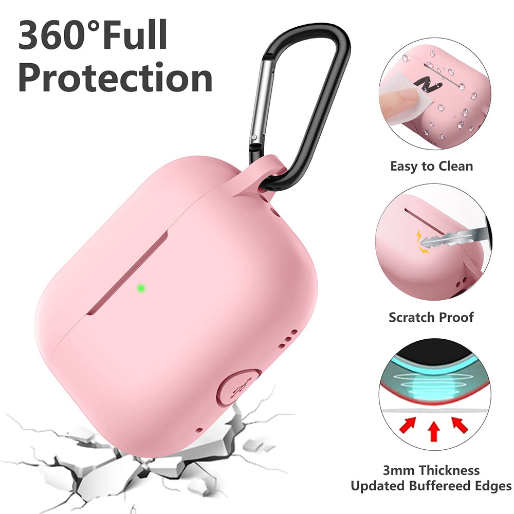 Coque Techsuit Silicone pour Apple AirPods Pro Series, Rose