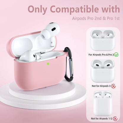 Coque Techsuit Silicone pour Apple AirPods Pro Series, Rose
