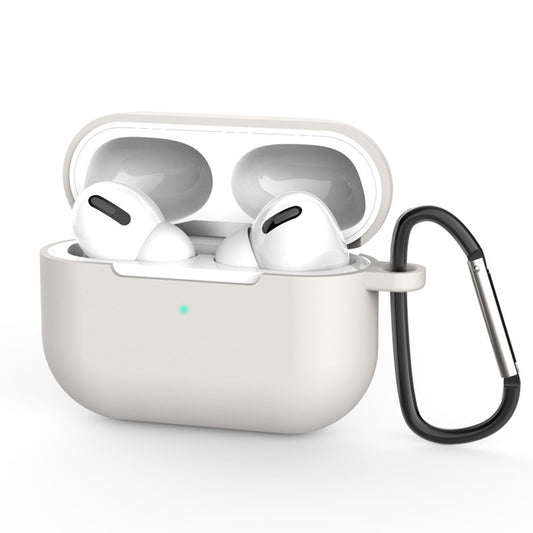 Coque Techsuit Silicone pour Apple AirPods Pro 3, Gris Clair