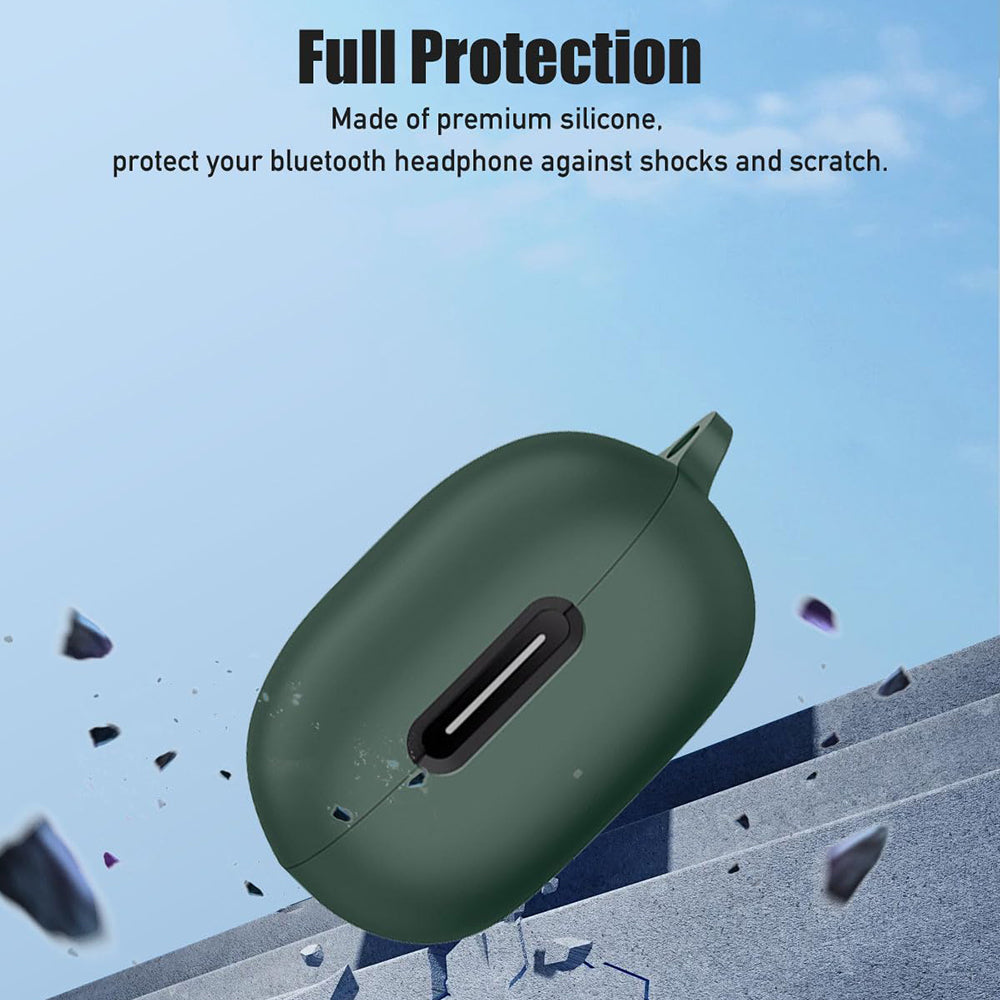 Housse Techsuit Silicone pour Apple AirPods Gen 1 / Gen 2, Noire