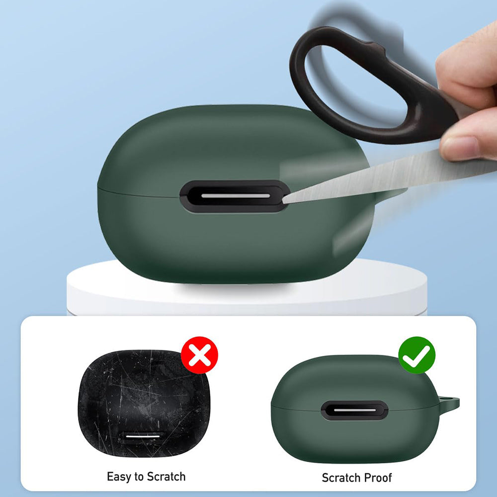 Housse Techsuit Silicone pour Apple AirPods Gen 1 / Gen 2, Noire