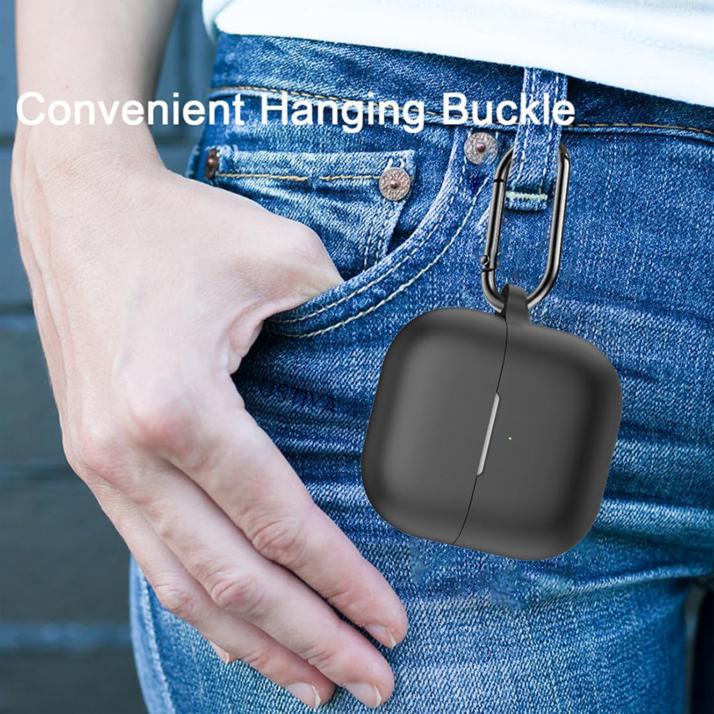 Housse Techsuit Silicone pour Huawei FreeClip 2, Noire