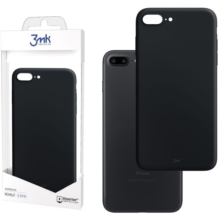 Coque pour Apple iPhone 8 Plus / 7 Plus, 3MK, Mat, Noir