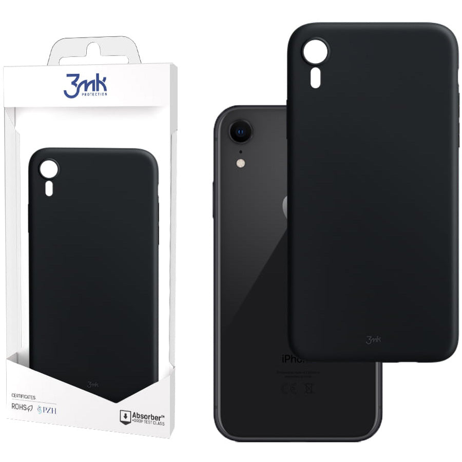 Coque pour Apple iPhone XR, 3MK, mat, noir