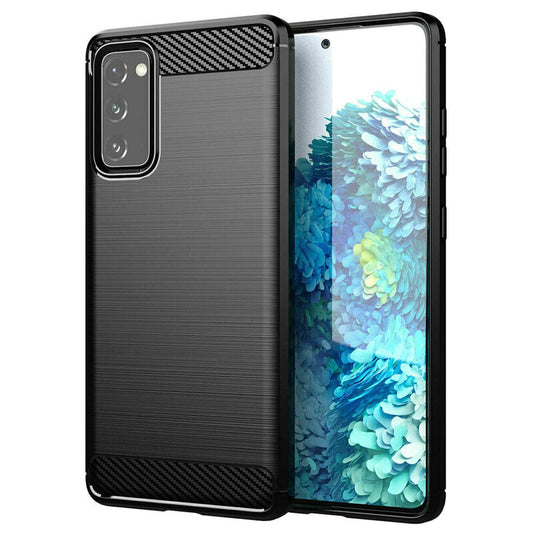 Coque pour Samsung Galaxy S20 FE 2022 G781 / S20 FE 5G G781 / S20 FE G780, Forcell, Carbone, Noire