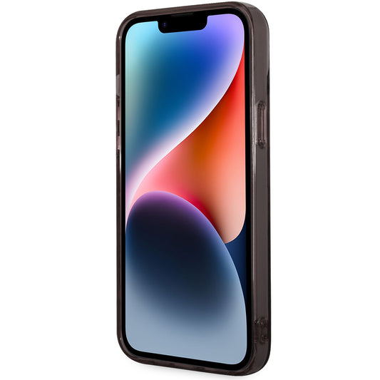 Étui pour Apple iPhone 14 Plus, Karl Lagerfeld, Gradient Karl & Choupette, Noir