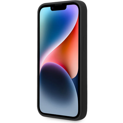 Étui pour Apple iPhone 14 Plus, Karl Lagerfeld, Silicone Tête de Karl, Noir