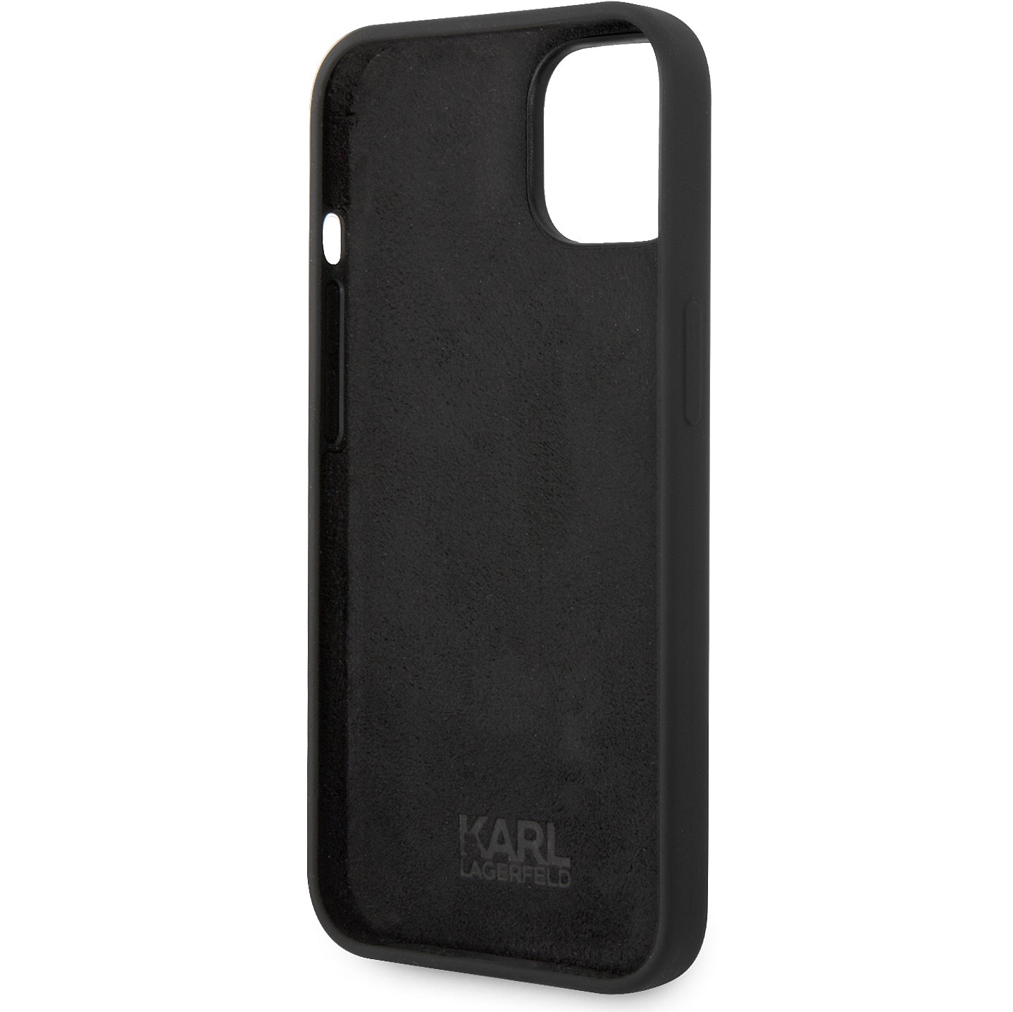 Étui pour Apple iPhone 14 Plus, Karl Lagerfeld, Silicone Tête de Karl, Noir