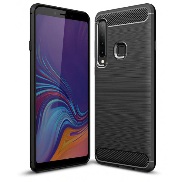 Étui pour Samsung Galaxy A7 (2018) A750, Forcell, Carbon, Noir