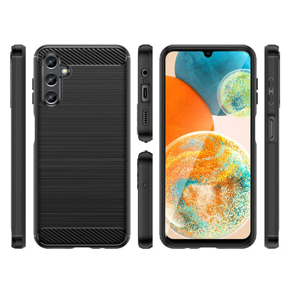 Coque pour Samsung Galaxy A14 A145 / A14 5G A146, OEM, Carbone, Noire