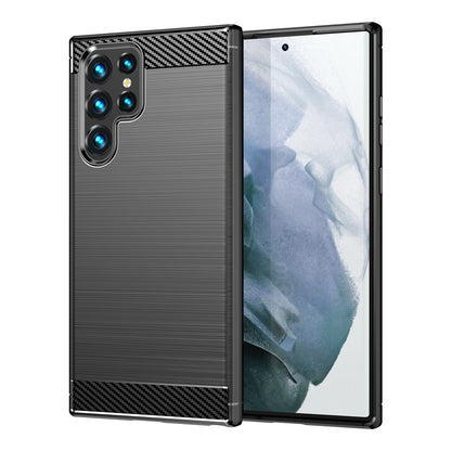 Coque pour Samsung Galaxy S22 Ultra 5G S908, OEM, Carbone, Noire