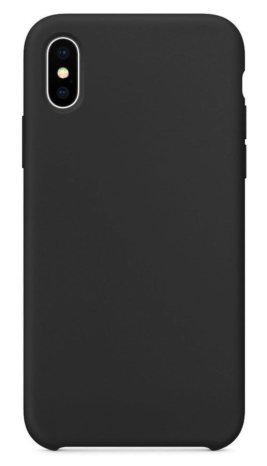 Coque pour Apple iPhone XS / X, OEM, Silicone Pur, Noire