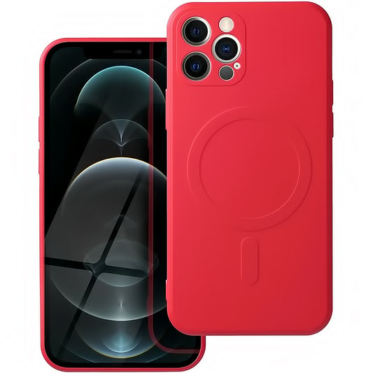 MagSafe Case for Apple iPhone 12 Pro, OEM, Silicone, Red