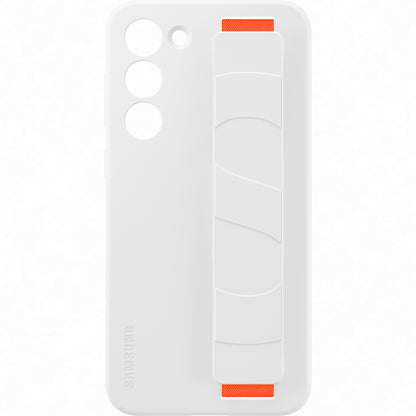 Étui pour Samsung Galaxy S23+ S916, poignée en silicone, blanc EF-GS916TWEGWWW