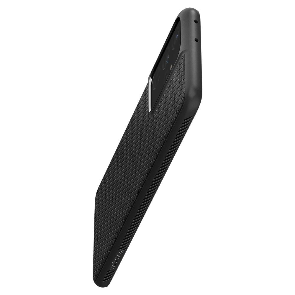 Pochette pour Samsung Galaxy S21 Ultra 5G G998, Spigen, Liquid Air, Noir SPN1456BLK SPN1456BLK