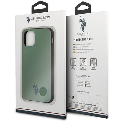 Coque pour Apple iPhone 11 Pro, U.S. Polo, enveloppée, verte USHCN58PUGN USHCN58PUGN