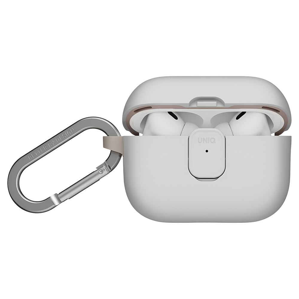 Coque UNIQ Clyde pour Apple AirPods Pro 3, Gris Beige