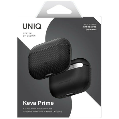 Étui UNIQ Keva Prime pour Apple AirPods Pro 3, Noir