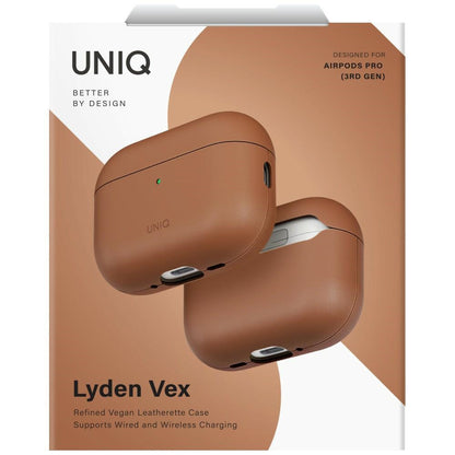 Étui UNIQ Lyden Vex pour Apple AirPods Pro 3, Marron