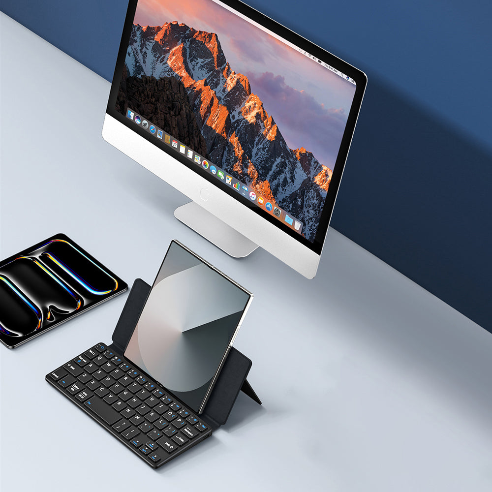 Housse Universelle avec Clavier Bluetooth pour Téléphone, DUX DUCIS, Noire