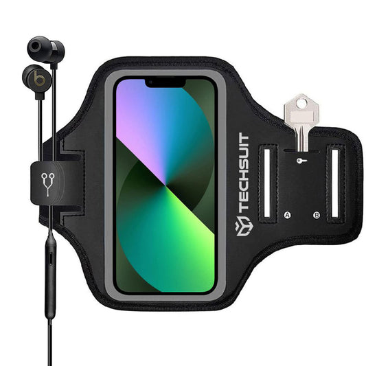 Coque Universelle pour Téléphone max. 6,8 pouces, Techsuit, Sports TH20, Noire
