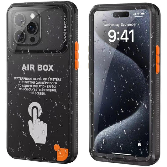 Coque Universelle Étanche pour Téléphone max. 6,1 pouces, ShellBox, AirBox, Noire