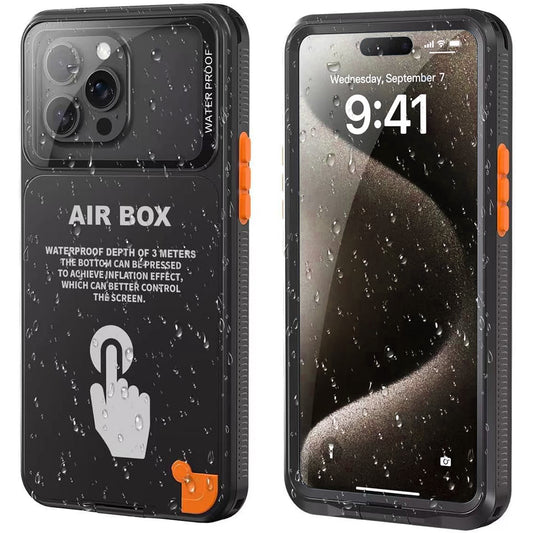 Coque Universelle Étanche pour Téléphone max. 6,7 pouces, ShellBox, AirBox, Noire