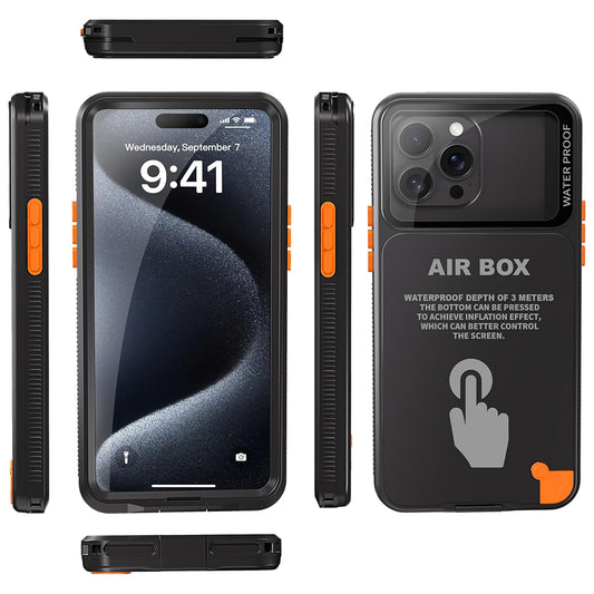 Coque Universelle Étanche pour Téléphone max. 6,7 pouces, ShellBox, AirBox, Noire
