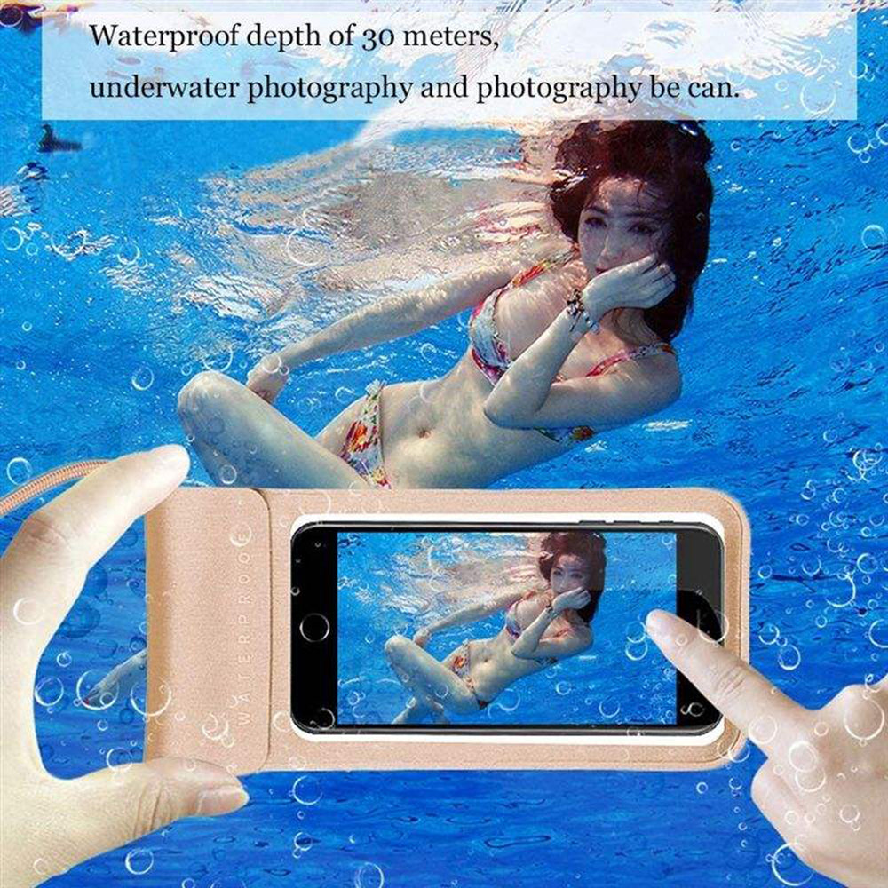 Universal Waterproof Case for Phone max. 6.8inch, Techsuit, TWC1, Turquoise