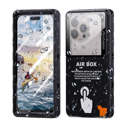 Coque Universelle Étanche pour Téléphone max. 6,9 pouces, ShellBox, AirBox, Noire
