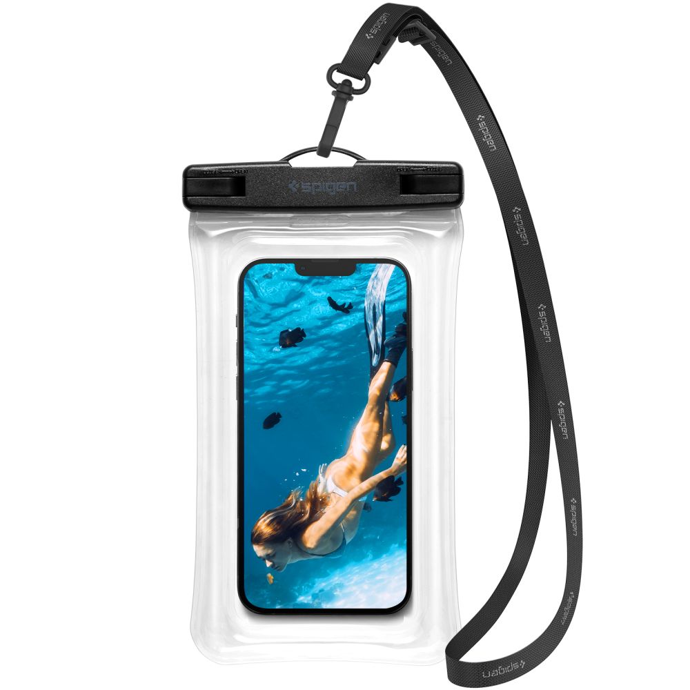Coque Universelle Étanche pour Téléphone max. 6,9 pouces, Spigen, A610, Transparente AMP04530