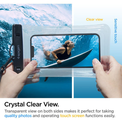 Coque Universelle Étanche pour Téléphone max. 6,9 pouces, Spigen, A610, Transparente AMP04530