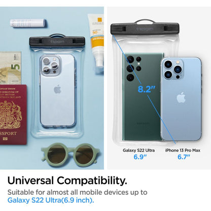 Coque Universelle Étanche pour Téléphone max. 6,9 pouces, Spigen, A610, Transparente AMP04530