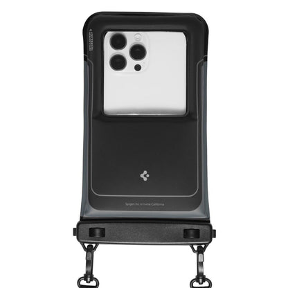 Housse Universelle Étanche pour Téléphone max. 6.9 pouces, Spigen, A611P, Lot de 2 pièces, Noir Mat ACS09348