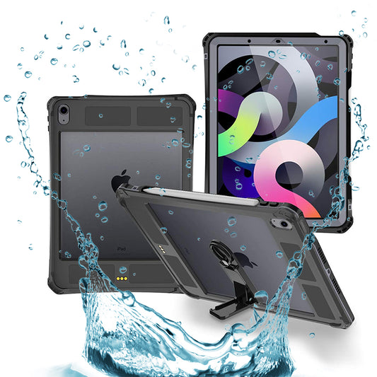 Waterproof Case for Apple iPad Air (2022) / Air (2020), ShellBox, Black
