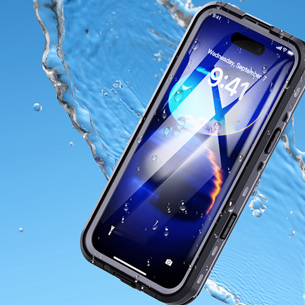 Coque étanche pour Apple iPhone 16 Pro, ShellBox, Noire
