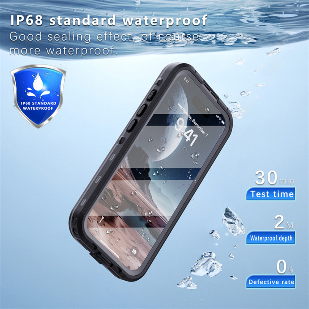 Coque étanche pour Apple iPhone 16, ShellBox, Noire