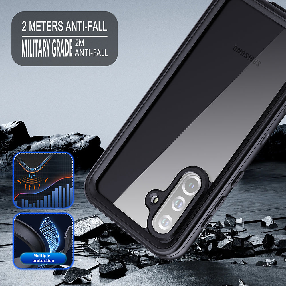 Coque étanche pour Samsung Galaxy A26 A266, ShellBox, Noire