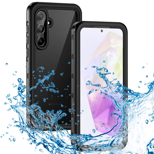 Coque étanche pour Samsung Galaxy A35 5G A356, ShellBox, Noire