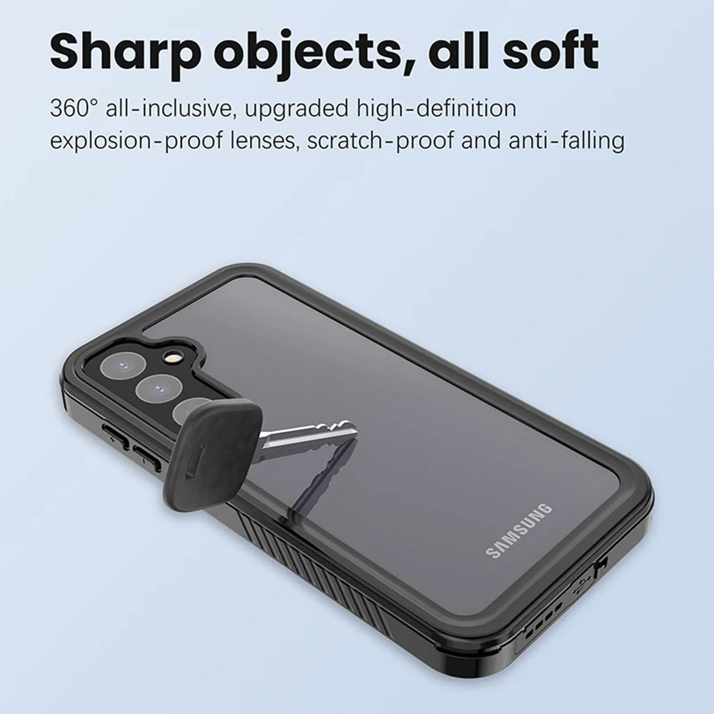 Coque étanche pour Samsung Galaxy A55 5G A556, ShellBox, Noire