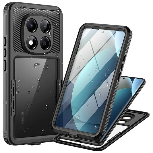 Coque étanche pour Xiaomi Redmi Note 15 Pro 5G, ShellBox, Noire