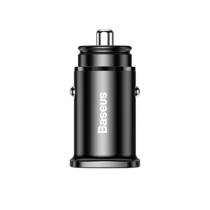 Chargeur de voiture Baseus Square PPS, 30W, 5A, 1 x USB-A - 1 x USB-C, Noir CCALL-AS01 