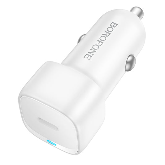 Chargeur de voiture Borofone BZ34A Cloud, 20W, 3A, 1 x USB-C, Blanc