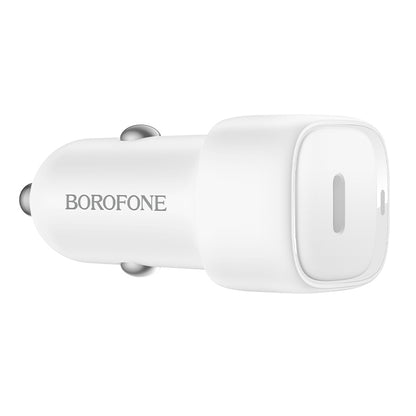 Chargeur de voiture Borofone BZ34A Cloud, 20W, 3A, 1 x USB-C, Blanc