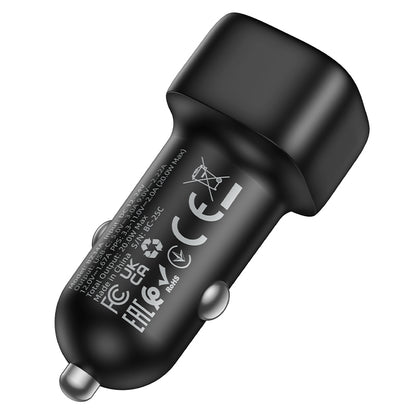 Borofone BZ34A Cloud Car Charger, 20W, 3A, 1 x USB-C, Black