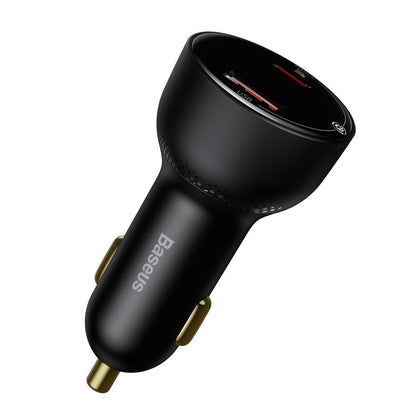 Chargeur de voiture avec câble USB-C Baseus Superme, 100W, 5A, 1 x USB-A - 1 x USB-C, Noir TZCCZX-01