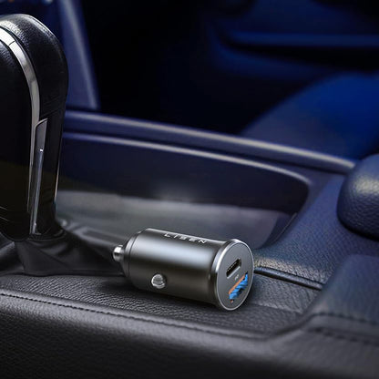 Chargeur de voiture avec câble USB-C Lisen, 83W, 3.25A, 1 x USB-A - 1 x USB-C, Argenté YL0223110003